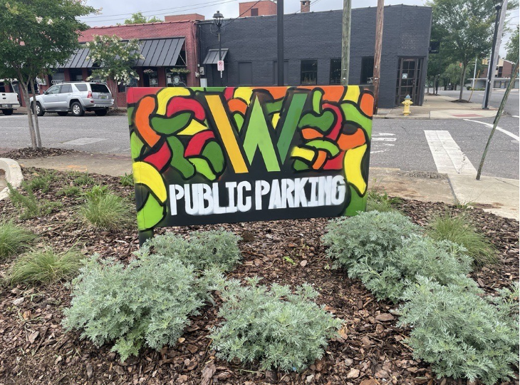 Woodlawn Municipal Parking Lot gets a new look!